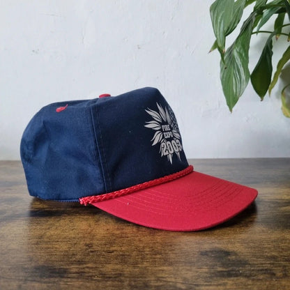 Vintage American Trucker Hat Snapback cap one size adjustable navy red Fire Expo 2003