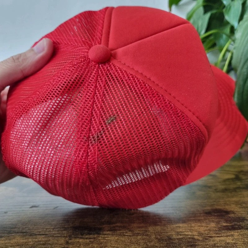 Vintage American Trucker Hat Snapback cap one size adjustable red Chevrolet club
