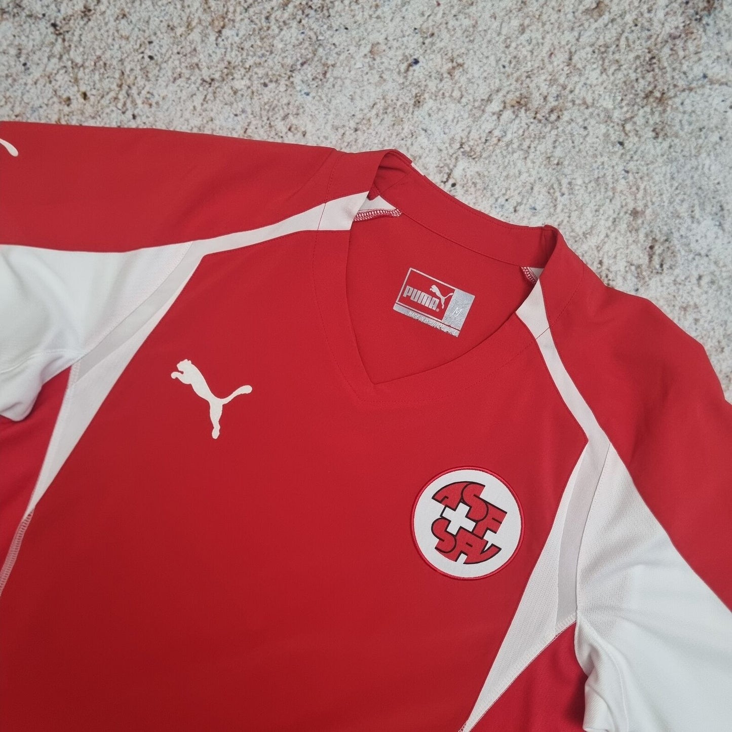 Puma SWITZERLAND JERSEY FOOTBALL SHIRT 2004 - Red - Size M
