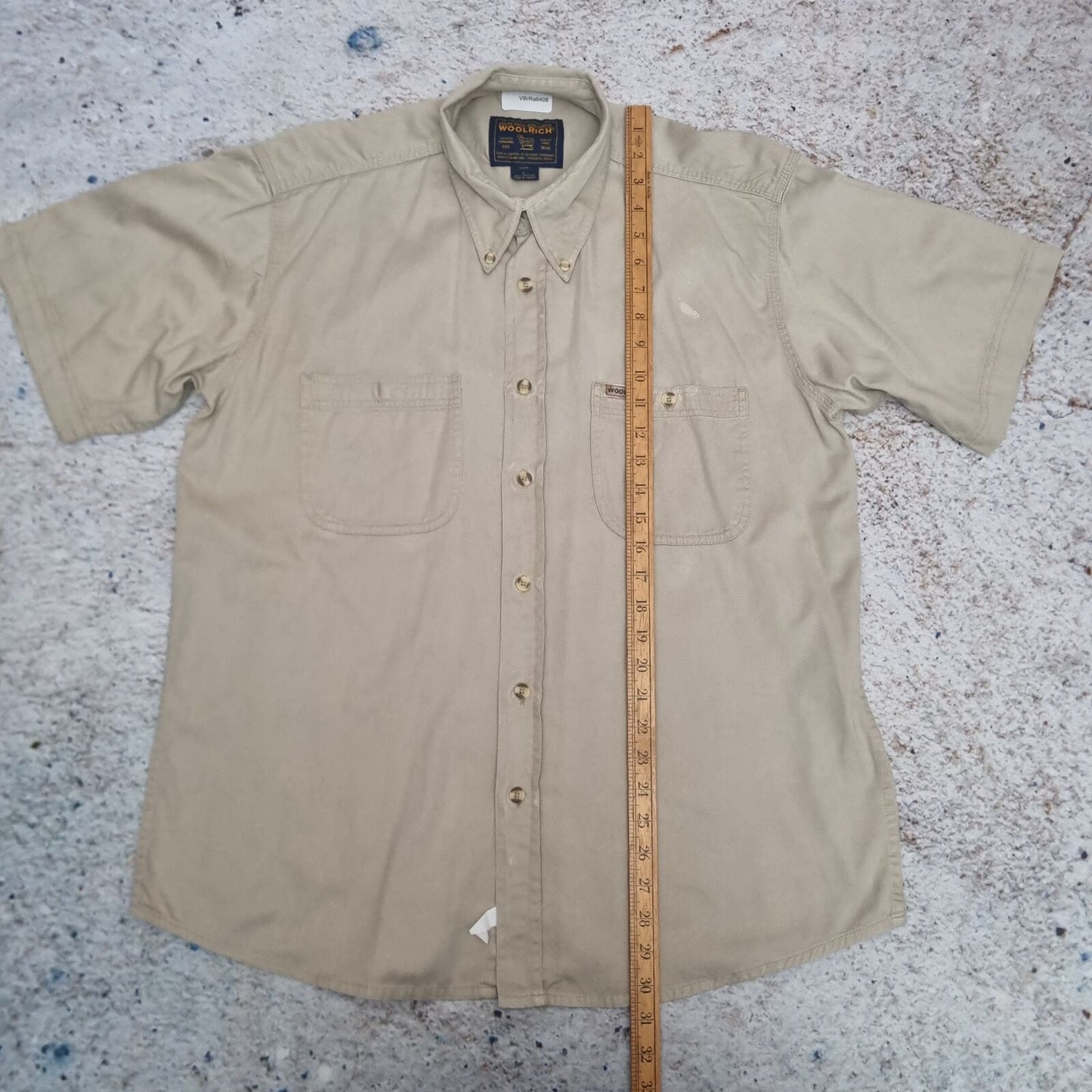 Woolrich OXFORD SHIRT WORK WEAR MENS SOLID - Brown - Size L