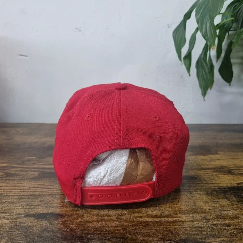 Vintage American Kids Baseball Hat Snapback cap one size red oglsby
