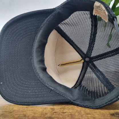 Vintage American Trucker Hat Snapback cap one size adjustable black transit mix concrete mixer