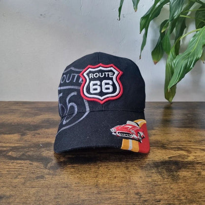 Vintage American Baseball Hat Snapback cap one size adjustable Route 66 car usa