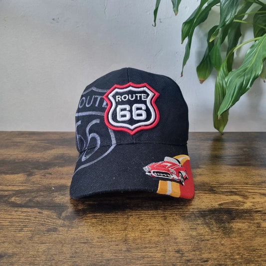 Vintage American Baseball Hat Snapback cap one size adjustable Route 66 car usa