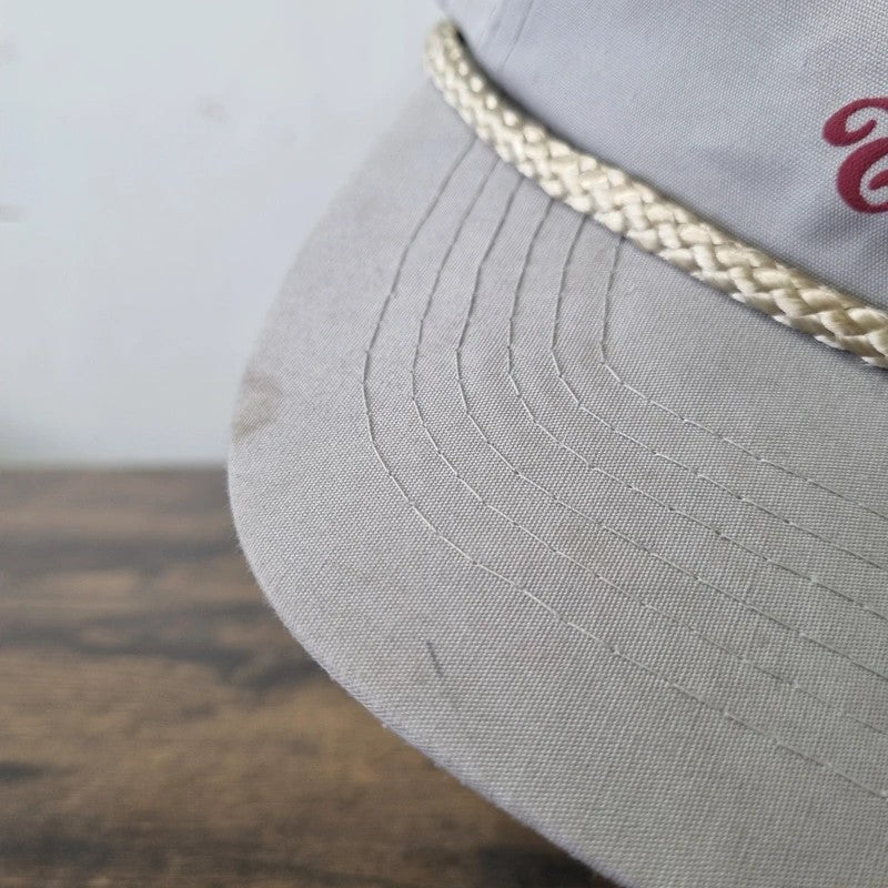 Vintage American Trucker Hat Snapback cap one size adjustable grey Haas Truck