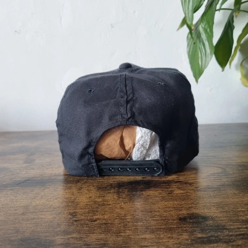 Vintage American Trucker Hat Snapback cap one size adjustable black VIP