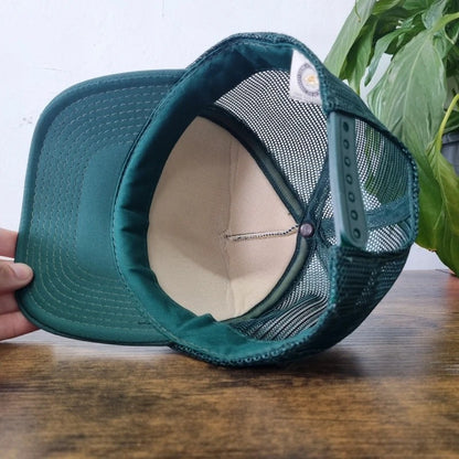 Vintage American Baseball Hat Snapback cap one size adjustable green gander mountain