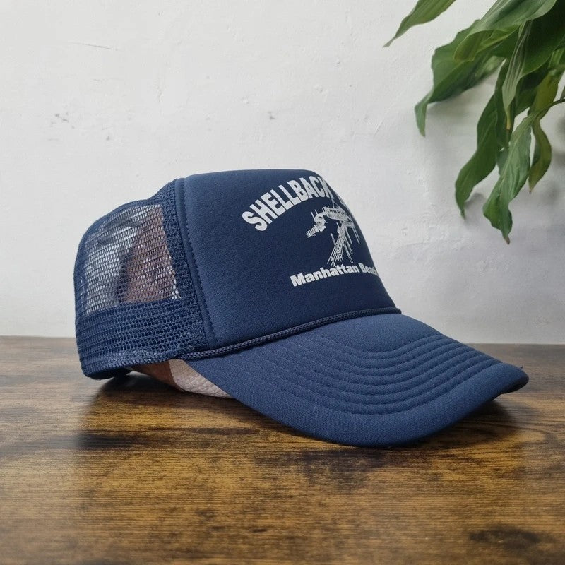 Vintage American Baseball Hat Snapback cap one size adjustable navy shellback tavern