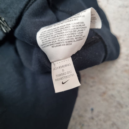 Nike Tech Fleece Tracksuit Jacket AW77 black Zip up Hooded Size Small Men's