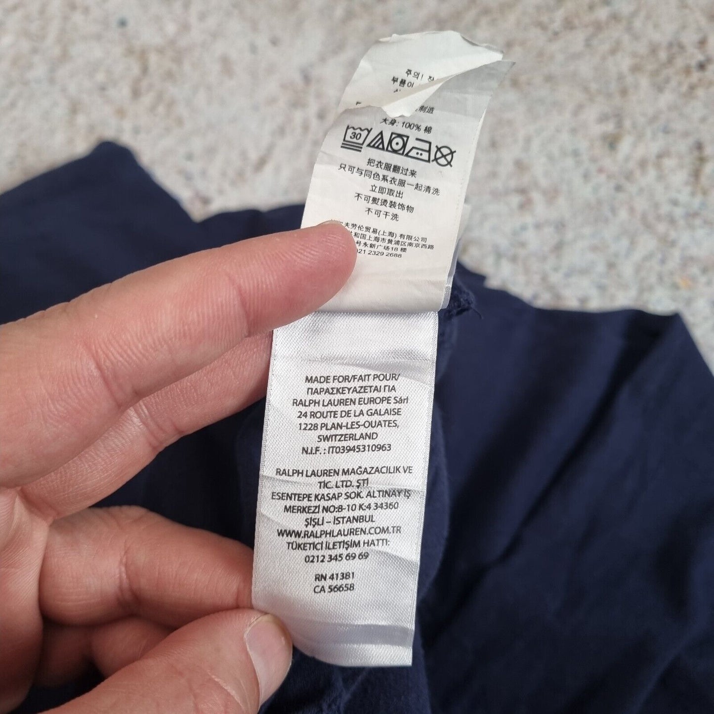 POLO RALPH LAUREN  T-Shirt Men's SMALL Long Sleeve Hooded Tricot Logo