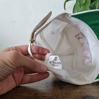 Vintage American Trucker Hat Snapback cap one size adjustable white Posilac