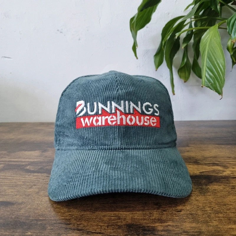 Vintage American Baseball Hat Snapback cap one size adjustable green bunnings warehouse