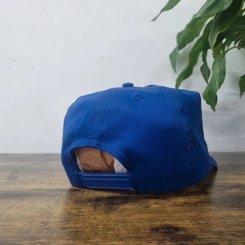 Vintage American Baseball Hat Snapback cap one size adjustable blue yeasu