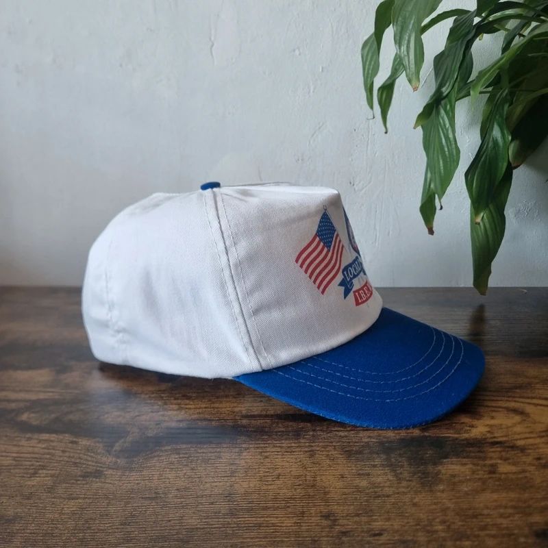 Vintage American baseball Hat Snapback cap one size adjustable Ibew union white blue