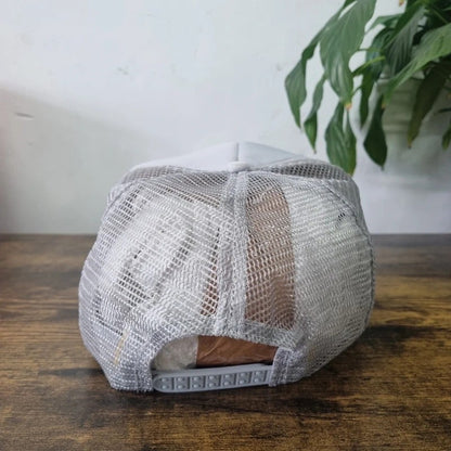 Vintage American Trucker Hat Snapback cap one size adjustable grey planet winnebago