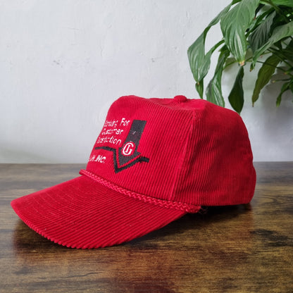 Vintage American Trucker Hat Snapback cap one size red Gemini Inc