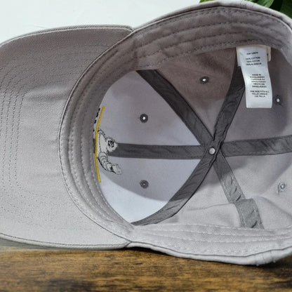 Vintage American Baseball Hat Snapback cap one size adjustable grey Michelin man tire