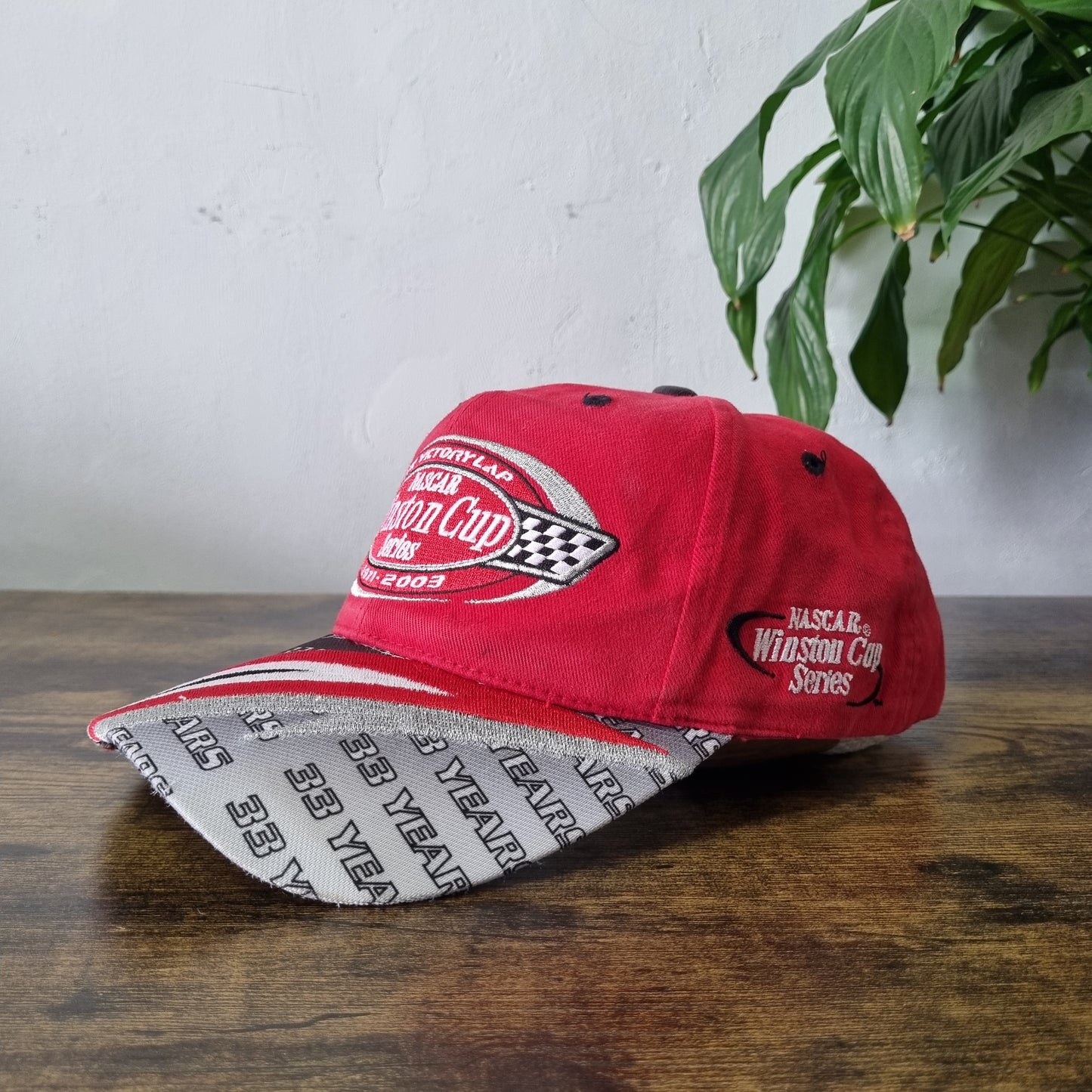Vintage American Baseball Hat Snapback cap one size red winston cup nascar