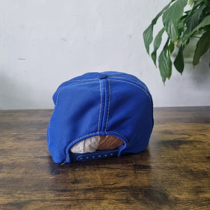 Vintage American Trucker Hat Snapback cap one size adjustable Blue Sperry Mapper