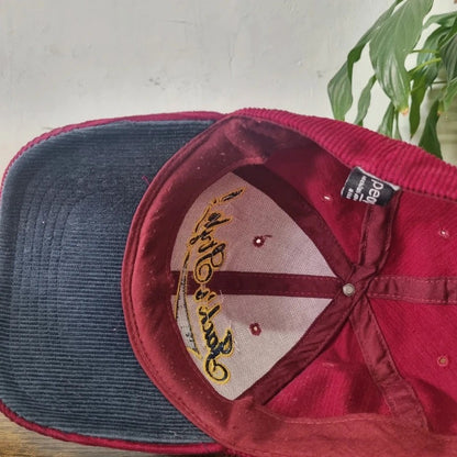 Vintage American Baseball Hat Snapback cap one size adjustable burgundy Jack's style