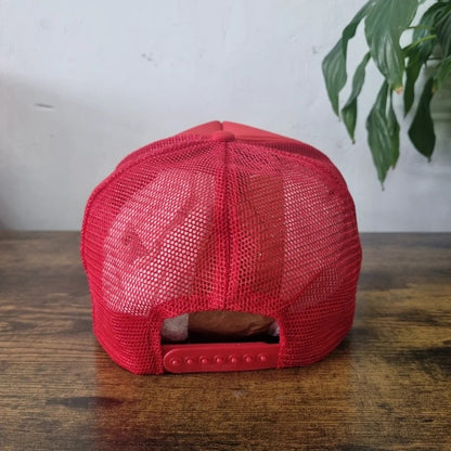 Vintage American Trucker Hat Snapback cap one size red Tennesse Trucking