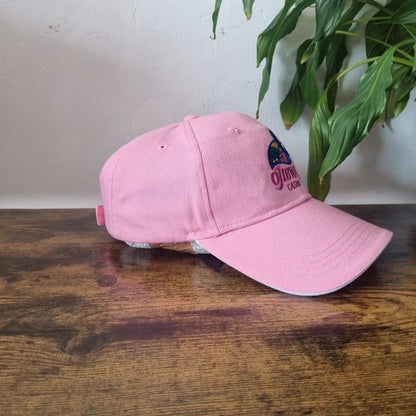 Vintage American Baseball Hat Snapback cap one size adjustable rose pink Ojibwa Casino