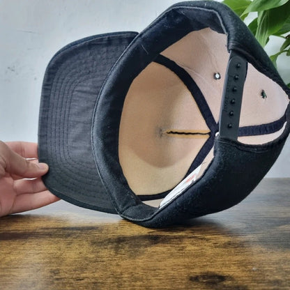 Vintage American Trucker Hat Snapback cap one size adjustable black rider truck rental