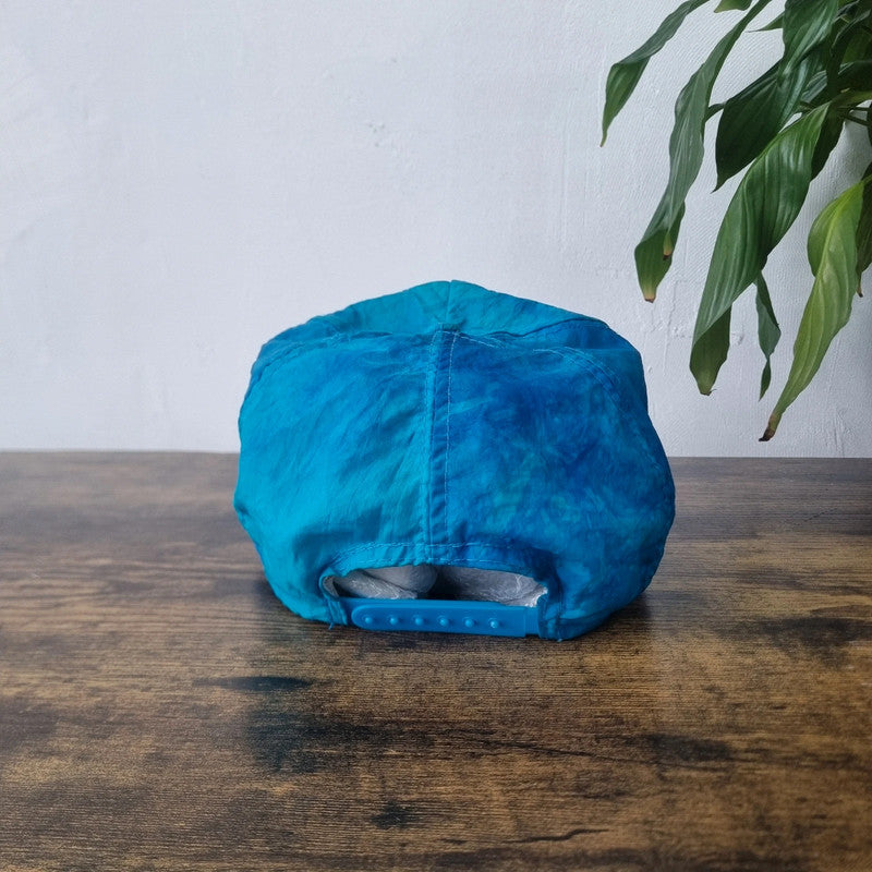 Vintage American Trucker Hat Snapback cap one size adjustable blue aztec sun