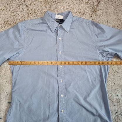 Polo Ralph Lauren CASUAL SHIRT MADE IN USA PLAIN 34 MEDIUM - Blue - Size 16.5