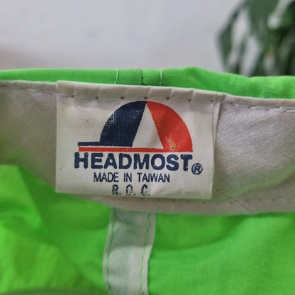 Vintage American Trucker Hat Snapback cap one size green just mauied  (married) fish