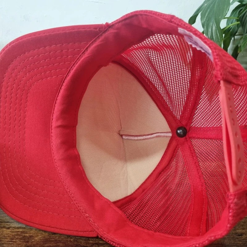 Vintage American Trucker Hat Snapback cap one size red Bird Chrysler dodge dealer