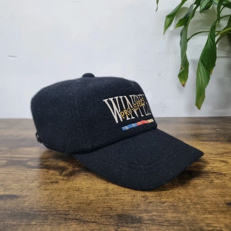 Vintage snow mania 81 baseball sherpa Hat Snapback cap one size adjustable black