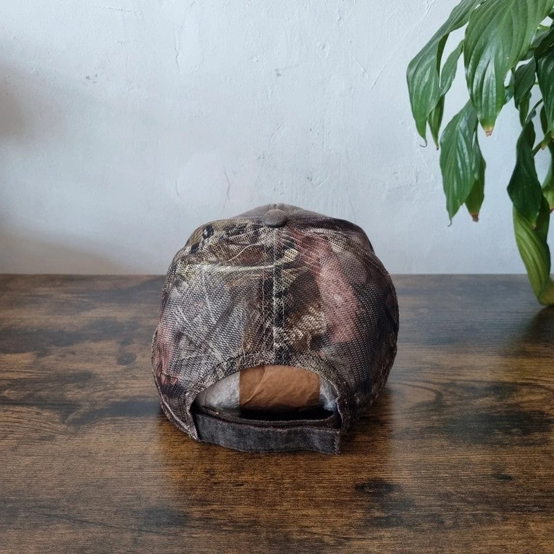 Vintage American Baseball Hat Snapback cap one size adjustable jenny island hunting realtree camo