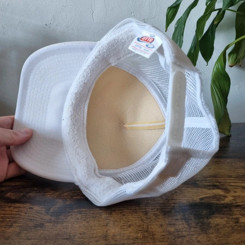 Vintage American Trucker Hat Snapback cap one size adjustable white arabia steamboat
