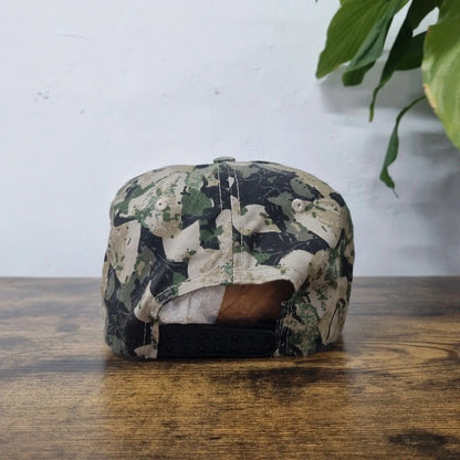 Vintage American Baseball Hat Snapback cap one size khaki green camo Chevrolet dealer