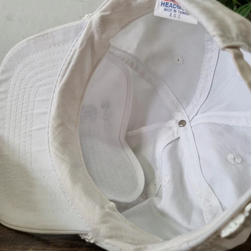 Vintage American Trucker Hat Snapback cap one size adjustable white Chevrolet turner dealer