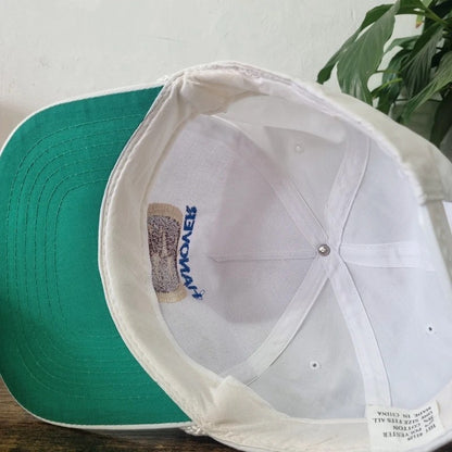 Vintage American Trucker Hat Snapback cap one size adjustable white Hanover Park