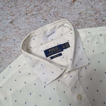 Ralph Lauren DRESS SHIRT EASY CARE (READ DESC.) - White - Size 17 36/37 L
