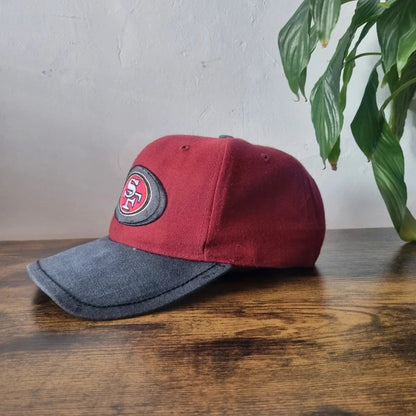 Vintage San Francisco 49ere Baseball Hat Snapback cap one size adjustable burgundy navy