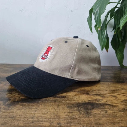 Vintage American Baseball Hat Snapback cap one size adjustable beige black Magid Glove