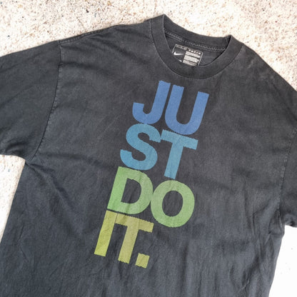 nike JUST DO IT  T SHIRT GRAPHIC Y2K RETRO - Black - Size XL