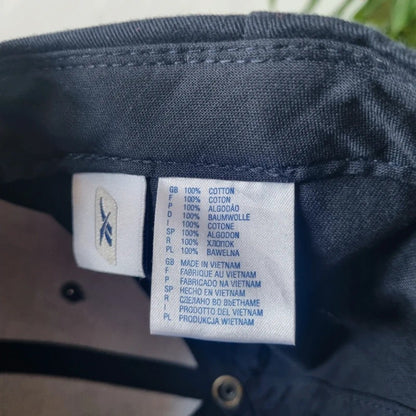 Vintage Reebok Baseball Hat Snapback cap one size adjustable navy