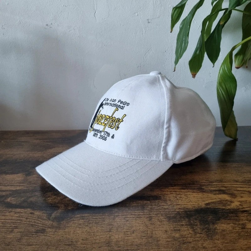 Vintage American Baseball Hat Snapback cap one size adjustable white san Pedro Jazz fest