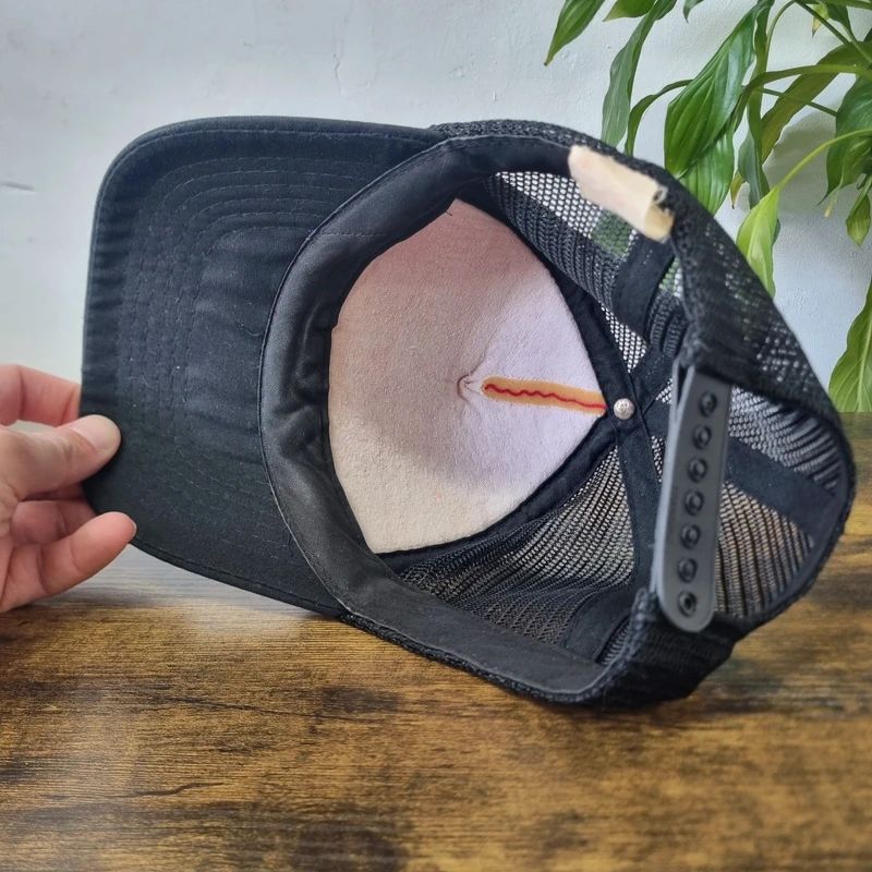 Vintage American Trucker Hat Snapback cap one size adjustable red the meeting place