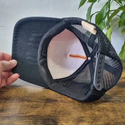 Vintage American Trucker Hat Snapback cap one size adjustable red the meeting place