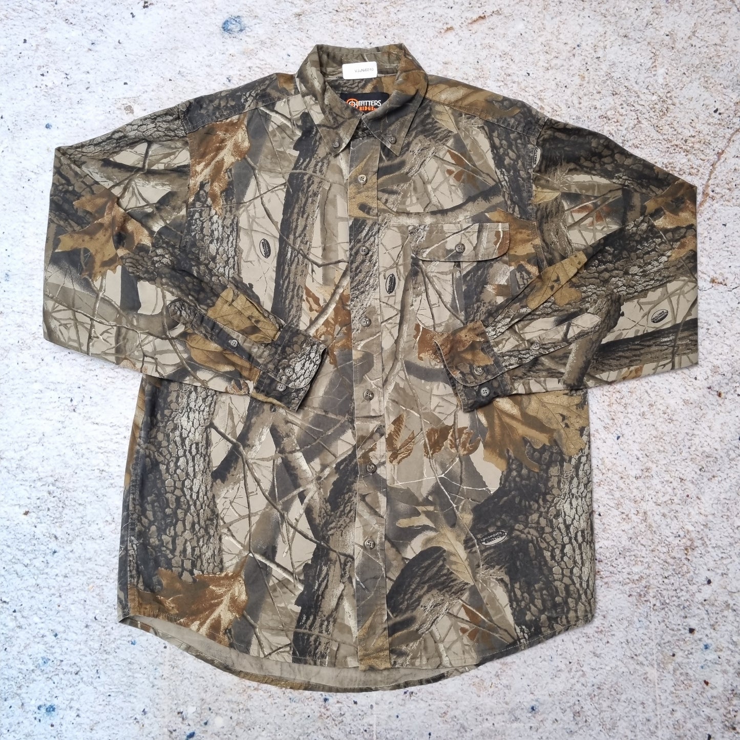 Outfitters Ridge SHIRT REAL TREE FLANNEL STYLE CAMO  - Brown - Size M