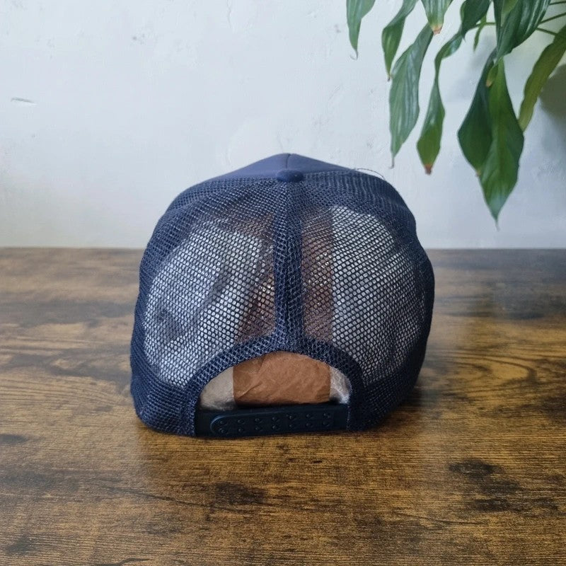 Vintage Billabong Trucker Hat Snapback cap one size adjustable navy