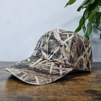 Vintage American Baseball Hat Snapback cap one size adjustable guide service Duck realtree camo