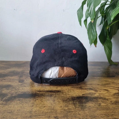 Vintage American Baseball Hat Snapback cap one size adjustable black red monarch paving company
