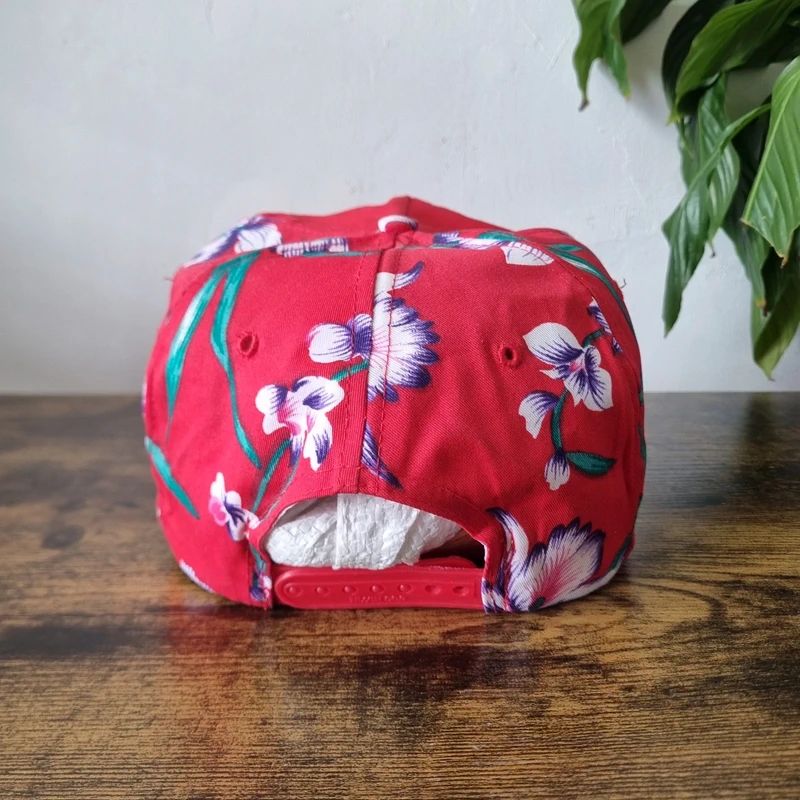 Vintage American Trucker Hat Snapback cap one size adjustable red catfish restaurant